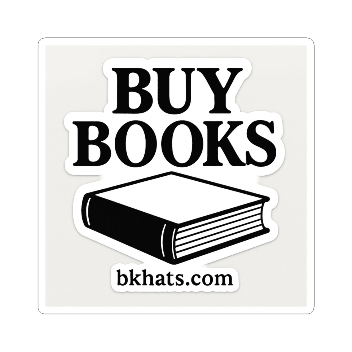 Sticker for $1 "Buy Books"
