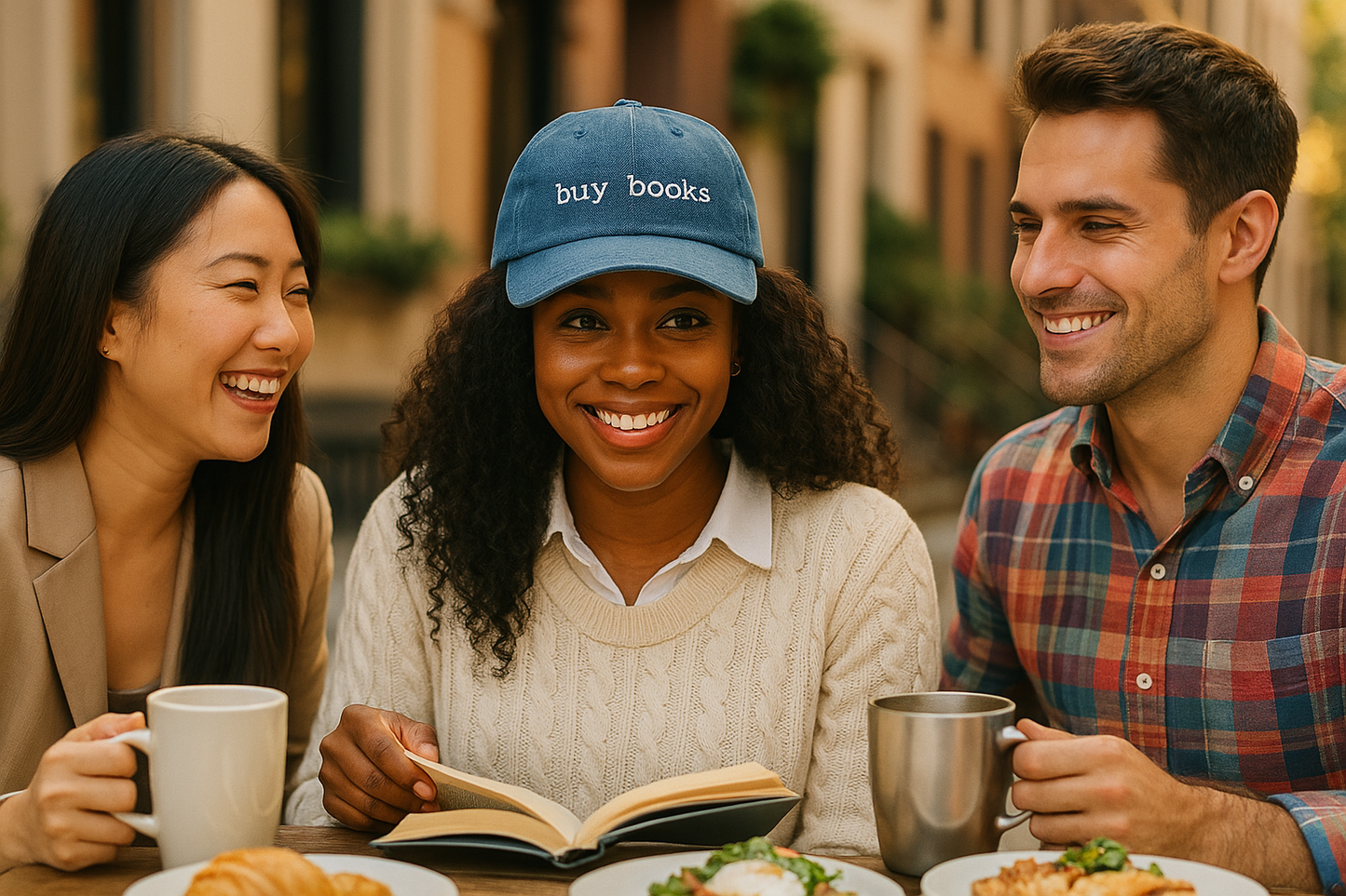 Buy Books denim baseball hat